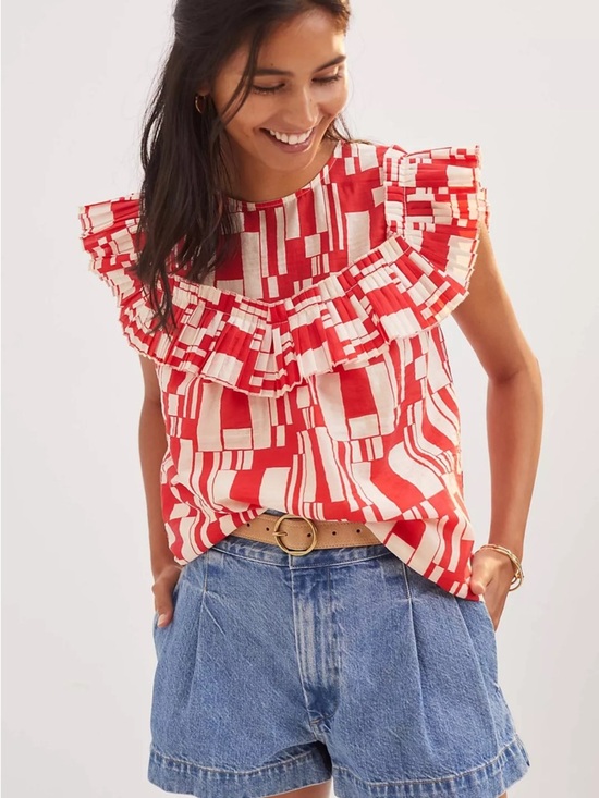 Anthropologie Tops - Anthropologie Corey Lynn Calter Ruffled Blouse Small